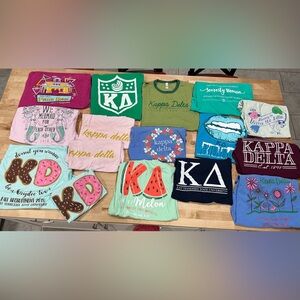 16 Medium Kappa Delta Sorority Graphic Tees - Assorted Colors